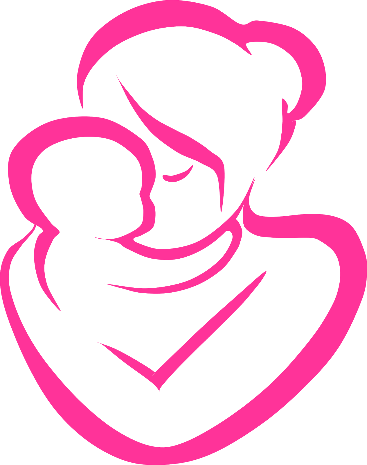 Clipart Mother And Child Free